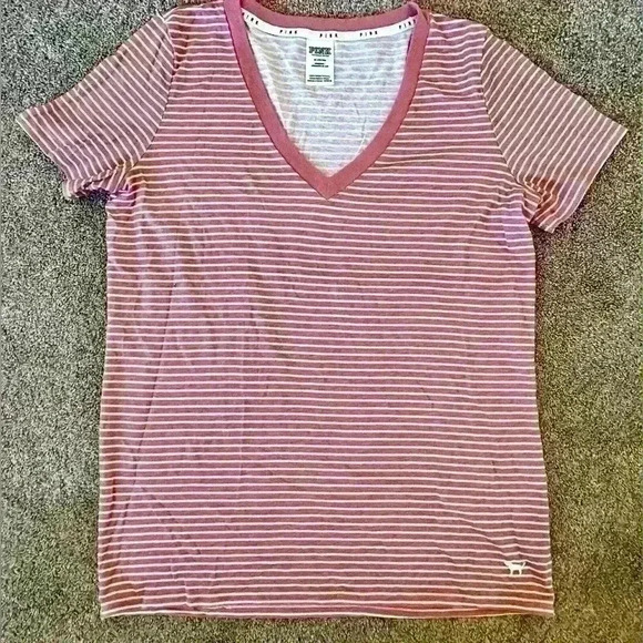 Victoria Secret PINK V Neck Shirt - Picture 1 of 3